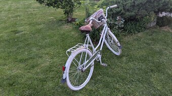 Retro bicykel 26" biela metaliza - 6