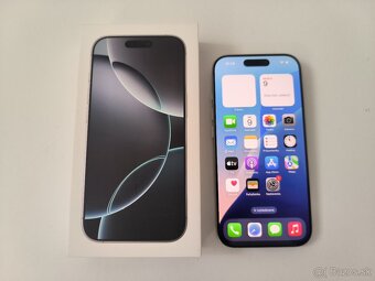 apple iphone 16 PRO 256gb White Titanium / Batéria 93% - 6