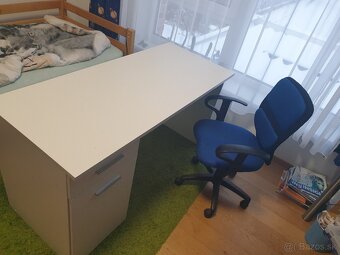 Pisaci stol a skrinka biely - 6