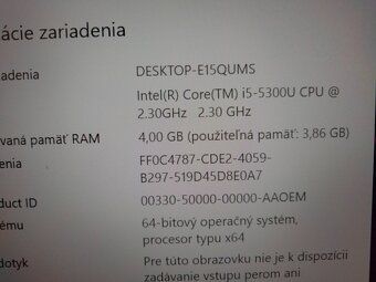 predám ntb Dell latitude e5450 /Intel core i5 / 4gb ram /ssd - 6