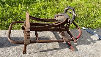 Tandemové sedačky + stupačky na predvojnové motocykle - 6