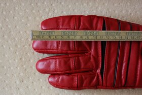 Kožené zimné rukavice pánske veľkosť L (už len biele) - 6