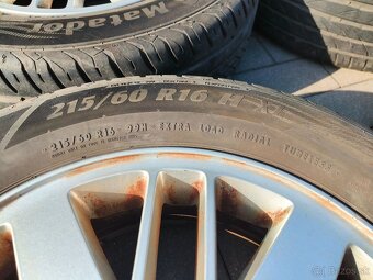 Hliníkové disky + pneu. na Ford, 215/60 R16 - 6