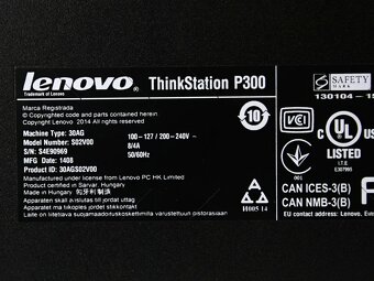Lenovo P300 - E3-1246 v3, 16GB RAM, 256GB SSD, ZÁRUKA, W10 - 6