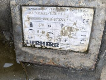 Podkopová lžíce, 120cm s upínáním Liebherr - 6