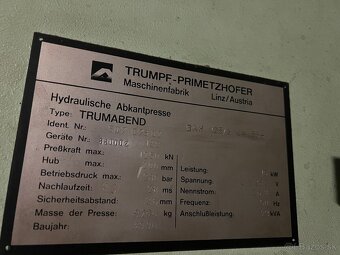Predam Ohranovaci lis Truma Bend V130 - 6