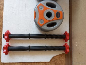 Jednorúčky plastové/cementové INSPORTLINE 2 x 19 kg - 6