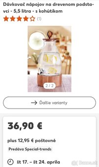 Sklenený zásobník na vodu s podstavcom 5,5l s kohútikom - 6