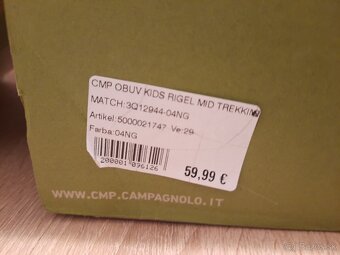 Detska turisticka obuv CMP č.29 - 6