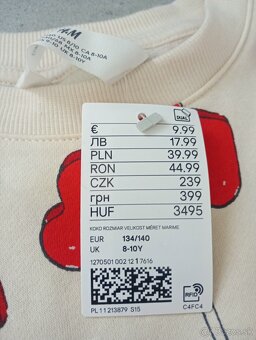 H&M mikina s visačkou 134/140 - 6