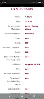 Mikrovlnná rúra LG - 6
