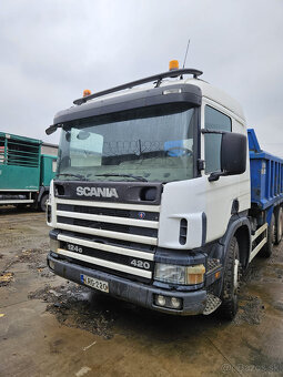 Sklapac Scania 124 420 2004 8x4 porucha motora - 6