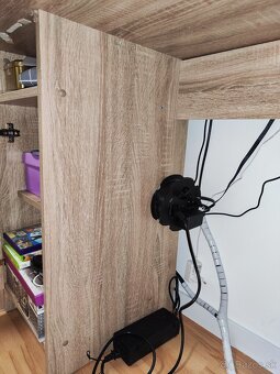 Predám pracovný stôl  – Dub Sonoma - 6