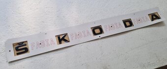 ŠKODA nápisy ČIERNE / CHROMOVE - 6