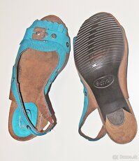 Topánky Scholl - veľkosť 39 a 38, červené a tyrkys, dámske - 6