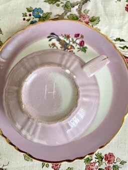 Starožitný porcelánový set na čaj Moulin des Loups - 6
