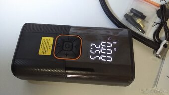 Bezdrôtový elektrický automatický kompresor + LED svetlo. - 6