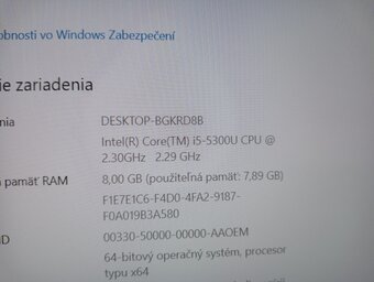 predám Dell latitude 5550 - Intel core i5 - 8gb ram - 6