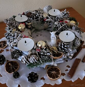 Adventný svietnik okrúhly - 6