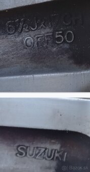 alu kolesá SUZUKI 17x6,5J - 6