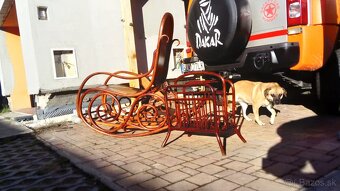THONET Bank Vienna: Držiak na časopisy a Hojdacie kreslo - 6