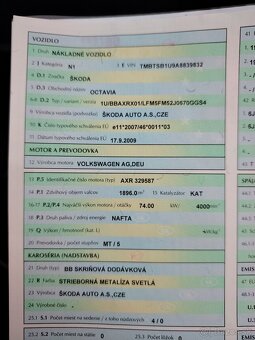 Škoda octavia 1, 1,9 tdi 74kW - 6