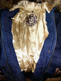 Krátka džínsova bundička s odnímateľnou kožušinkou - 6
