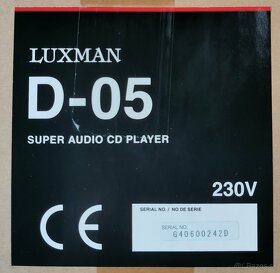 LUXMAN D-05 - Super Audio CD-prehávač na predaj - 6