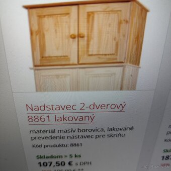 KUPIM SKRINU drevená masív 190 x 60 ,nadstavec - 6