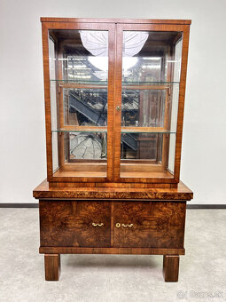 Art deco orechová vitrína 1930 - 6