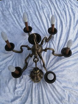 Mosadzný luster z Nemecka - 6