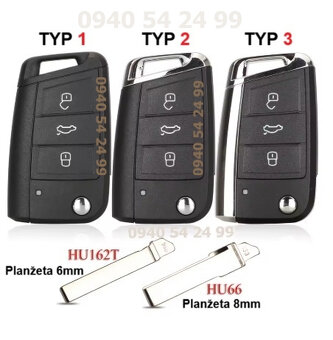 VW SEAT ŠKODA obal kľúča - 6
