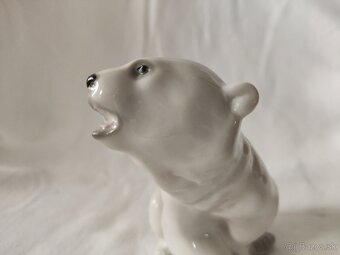 Sběratelská soška Lední medvěd, Lomonosov,SSSR - 6