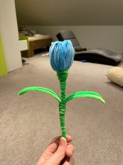 Kvety z chlpatého drôtiku - 6