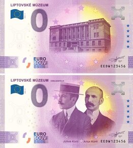 0 euro / 0 € souvenir bankovky 2022/1 - 6