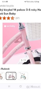 Krásny detský dievčenský bicykel TOP STAV - 6