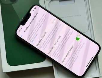 iPhone 13 Green BATERIE 100% TOP - 6