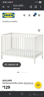 Detska postielka s matracom Ikea - 6