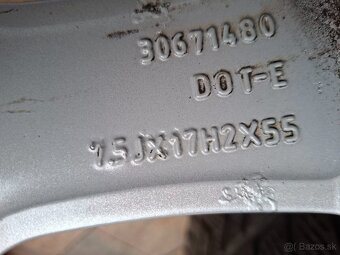 Predám hlinikové disky org.Volvo XC 60-R17 - 6