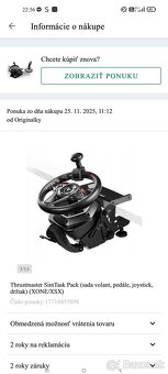 Thrustmaster SimTask Pack (sada volant, pedále, dr - 6