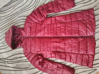 Predĺžená bunda bordová - 6