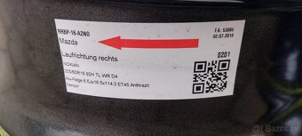 Alu Disky Mazda 6,5Jx16H2 5x114,3 ET45  - 6