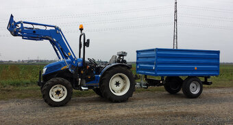 Vlečka za traktor nebo malotraktor, nájazdová brzda - 3 tuny - 6