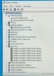 HERNÝ PC- RTX 2060, i5, 16gb ram, 750gb SSD - 6