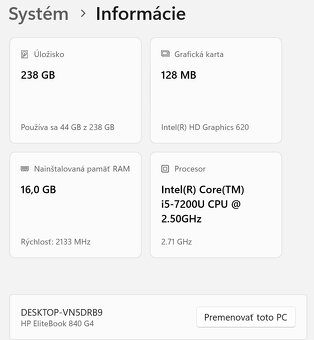 HP 14" Intel Core i5 16 GB RAM 256 GB SSD bat 4 h Full HD - 6