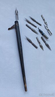 Atramentové starožitné pero... - 6