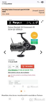 Daiwa navijak Crosscast spod 45 SCV 5000 C QD - 6