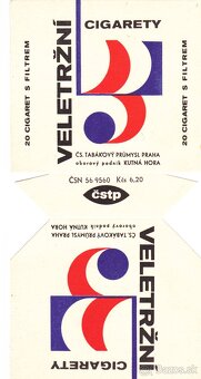 ČESKOSLOVENSKÉ CIGARETY PRÁZDNE KRABIČKY - 6