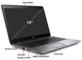 HP EliteBook 840G1, HD 14", I5-4300U, RAM8GB, SSD256GB, W10P - 6