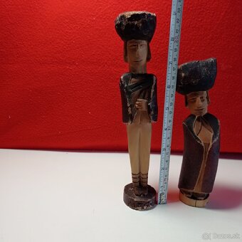 dve staré drevené postavičky - pastieri Kubko a Maťko - 6